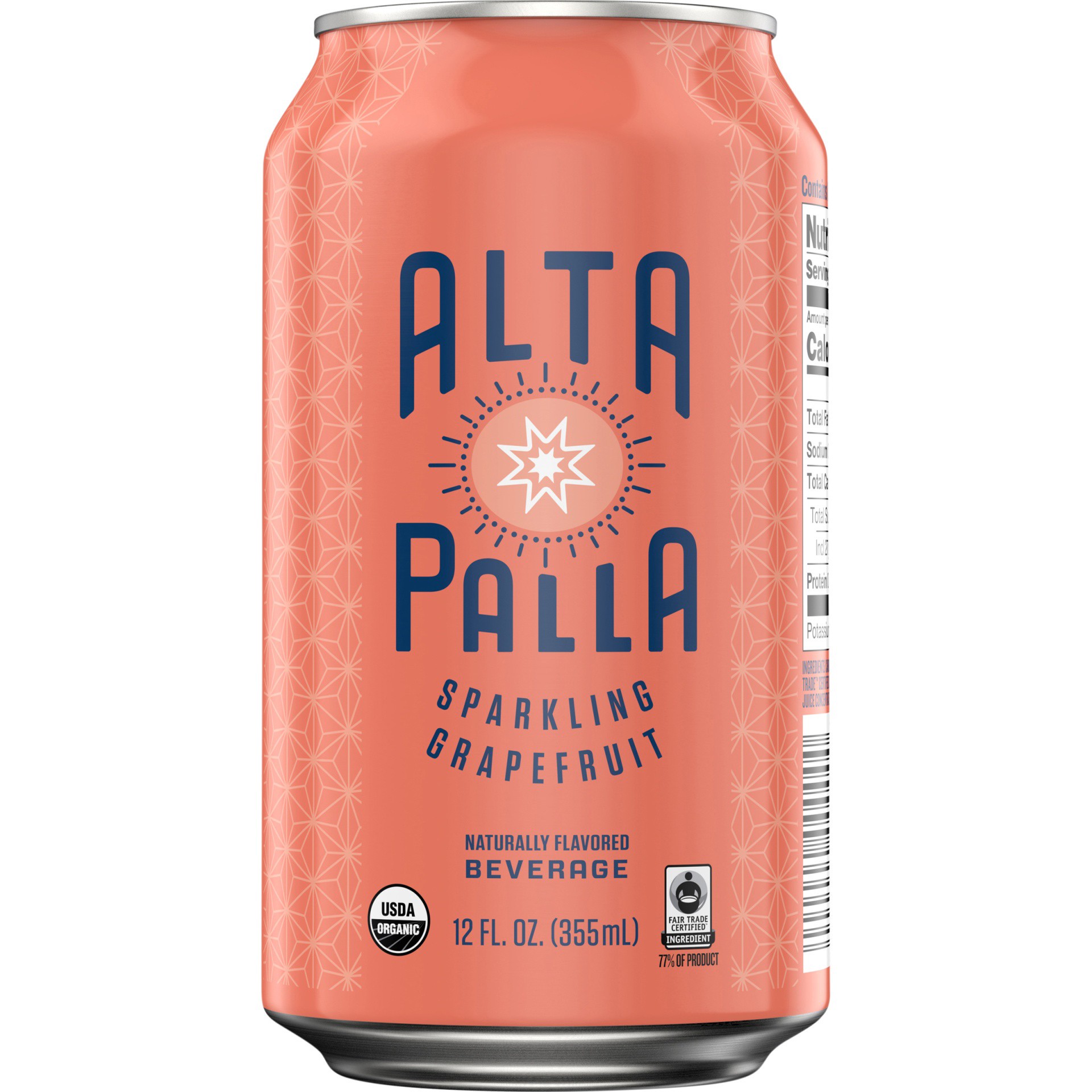 slide 2 of 4, Alta Palla Certified Organic Fair Trade Sparkling Fruit Juice Beverage, Grapefruit- 12 fl oz, 12 fl oz