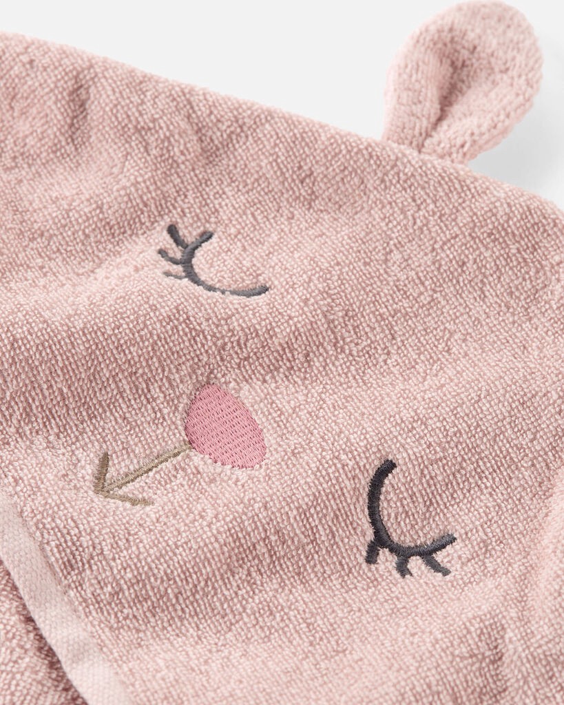 slide 4 of 4, Carter's Just One You Little Planet Hooded Character Towel - Pink Bunny, 1 ct