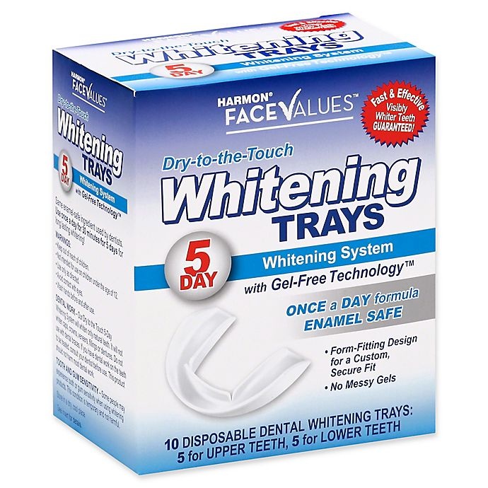 Dry touch shop whitening trays