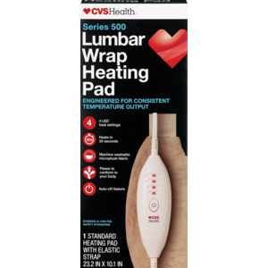 slide 1 of 1, CVS Health Lumbar Wrap Heating Pads, Series 500, 1 ct