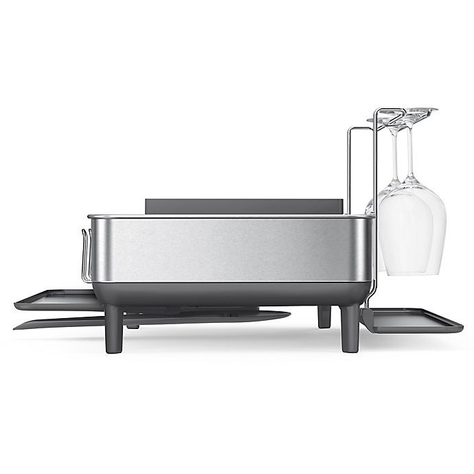 slide 2 of 4, simplehuman Steel Frame Dishrack 1 ea, 1 ct