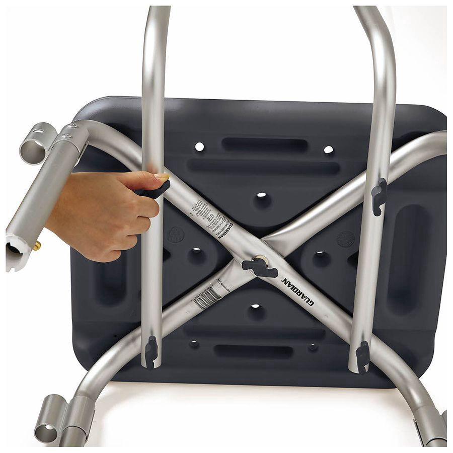 slide 2 of 5, Walgreens Bath and Shower Chair with Arms, 1 ct
