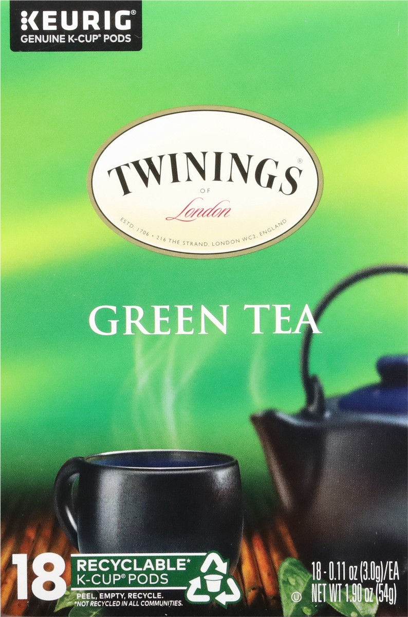 slide 3 of 9, Twinings Green Tea 18 K-Cup Pods - .11 oz Pods, 18 ct