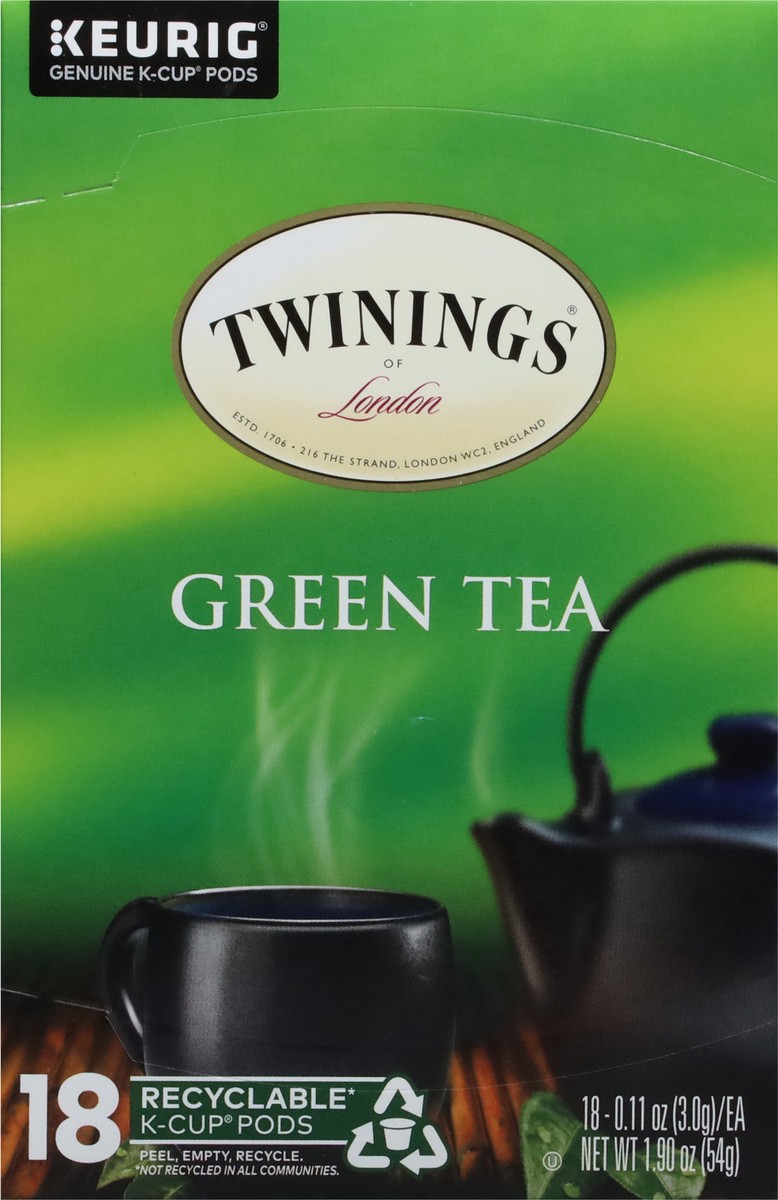 slide 8 of 9, Twinings Green Tea 18 K-Cup Pods - .11 oz Pods, 18 ct