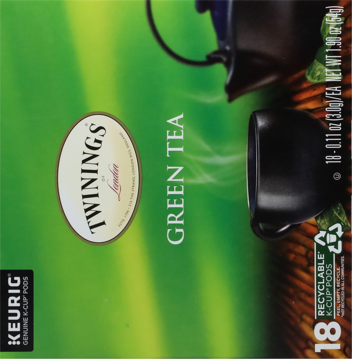 slide 9 of 9, Twinings Green Tea 18 K-Cup Pods - .11 oz Pods, 18 ct