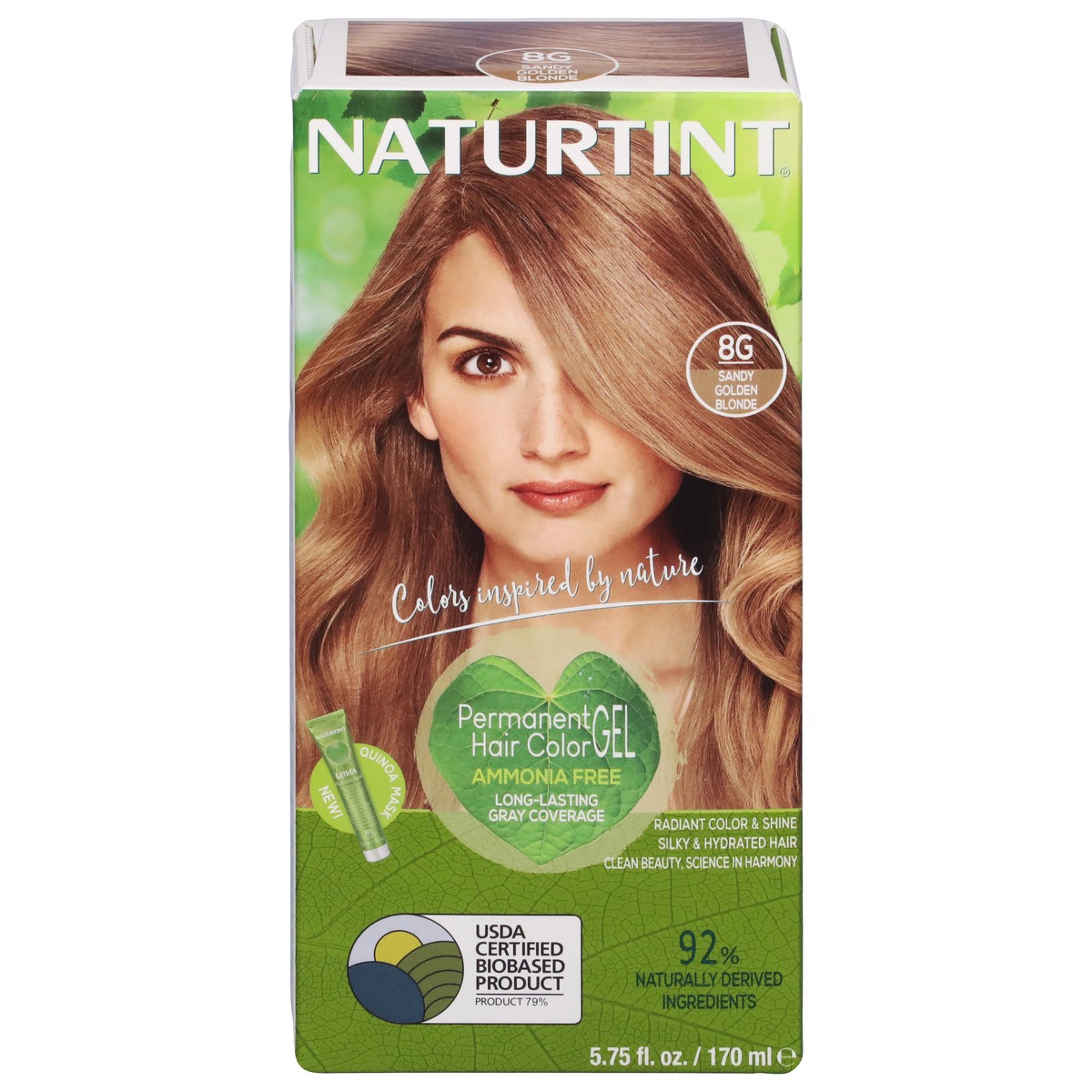 slide 1 of 5, Naturtint Sandy Golden Blonde 8G Permanent Hair Color Gel 5.75 fl oz, 5.75 fl oz