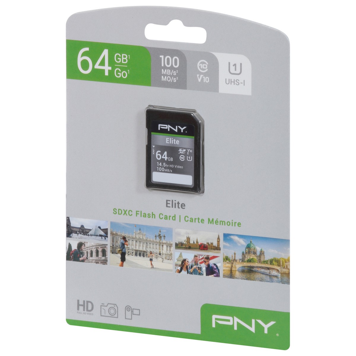 slide 3 of 9, PNY 64 GB Elite SDXC Flash Card 1 ea, 64 GB