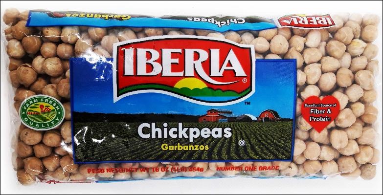 slide 1 of 1, Iberia Ibe Chick Peas, 