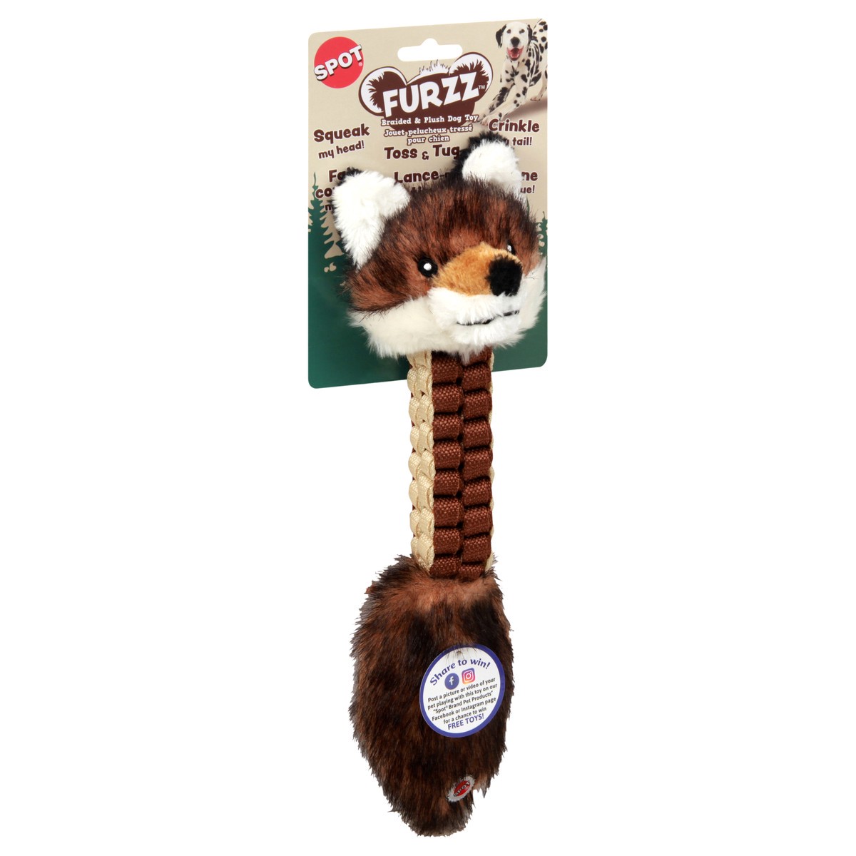 slide 10 of 11, SPOT Breaded & Plush Dog Toy 1 ea, 1 ct