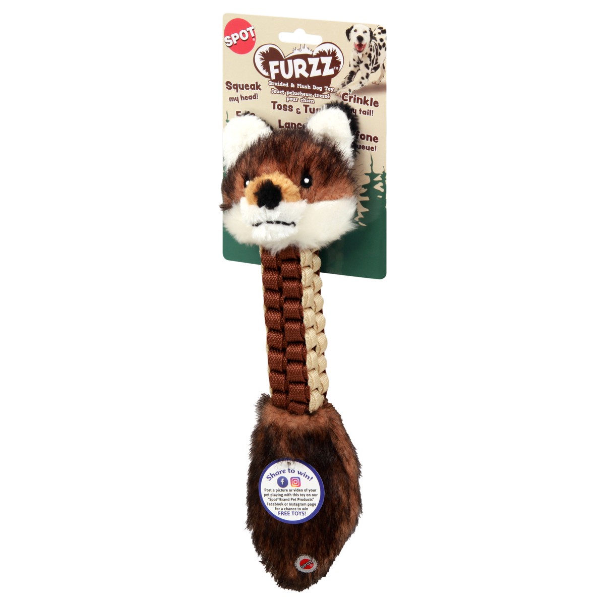 slide 11 of 11, SPOT Breaded & Plush Dog Toy 1 ea, 1 ct