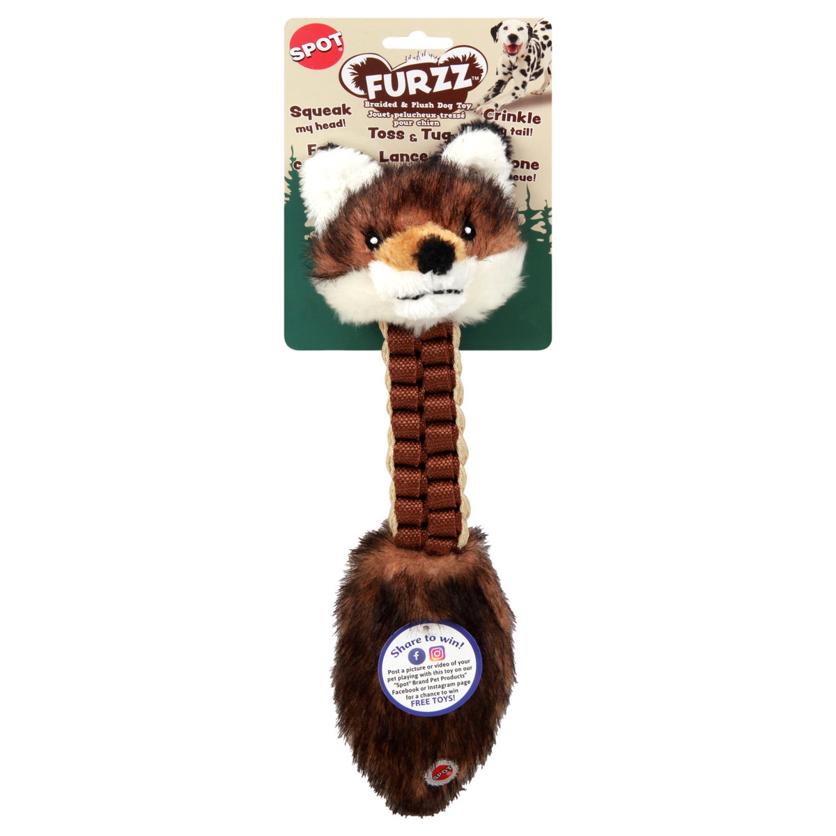 slide 8 of 11, SPOT Breaded & Plush Dog Toy 1 ea, 1 ct