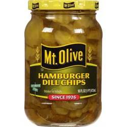 Mt. Olive Hamburger Dill Pickle Chips - 16oz