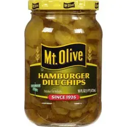 Mt. Olive Hamburger Dill Pickle Chips - 16oz