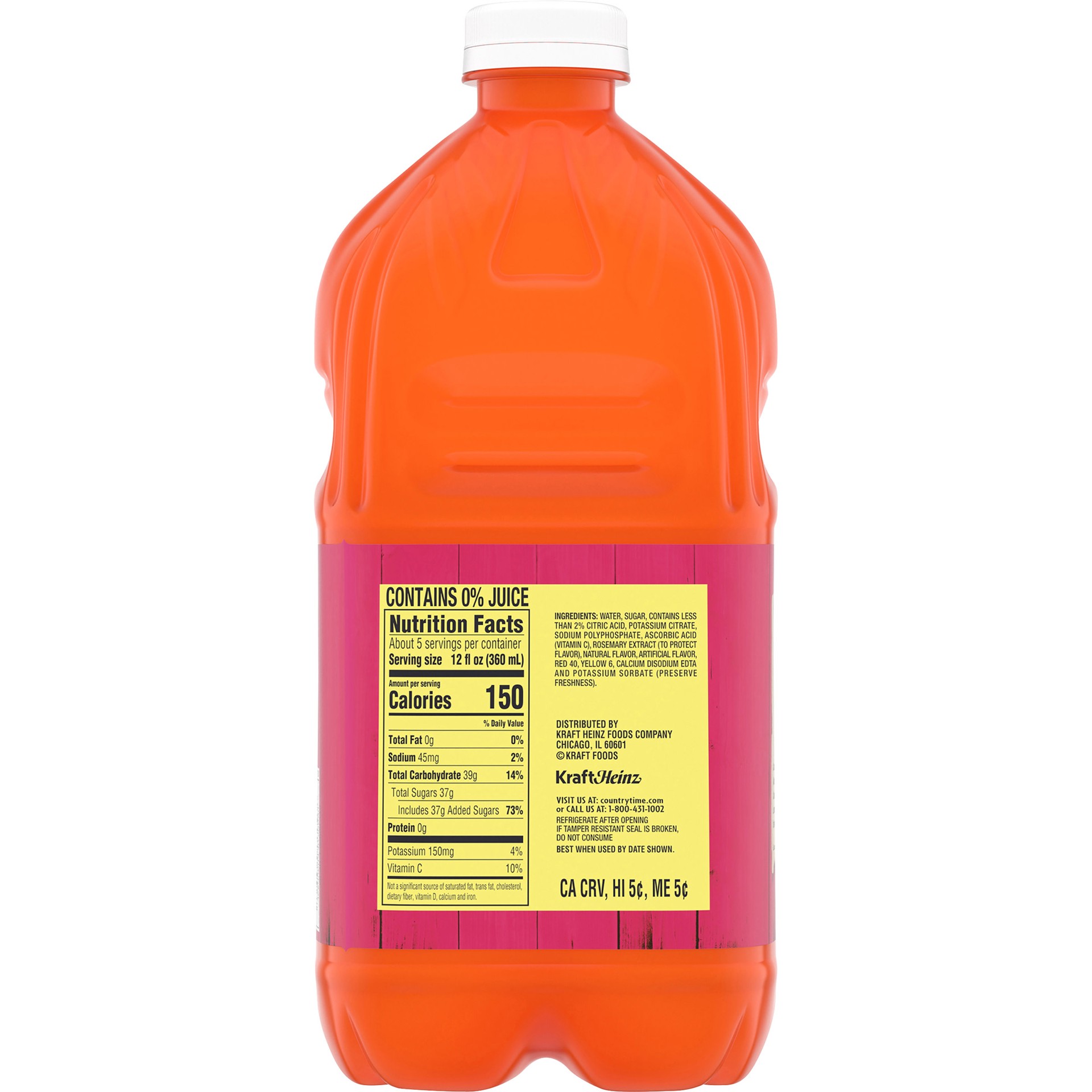 slide 3 of 5, Country Time Strawberry Lemonade Artificially Flavored Drink Bottle, 64 fl oz