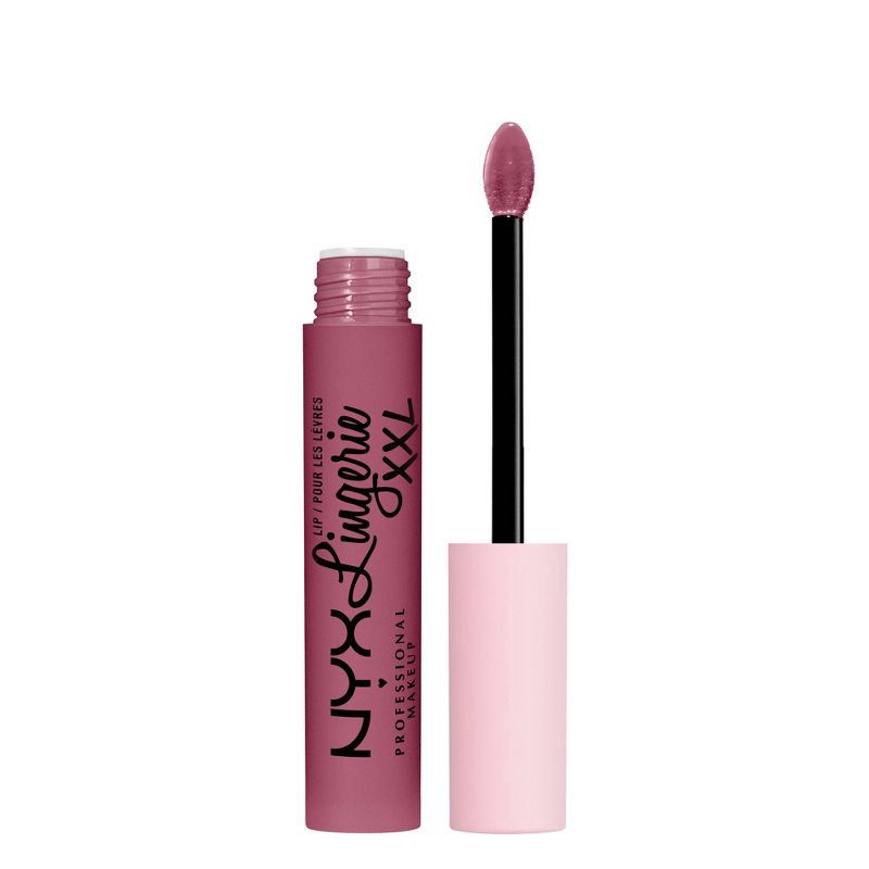 slide 1 of 9, NYX Professional Makeup Lip Lingerie XXL Liquid Lipstick, 0.13 fl oz
