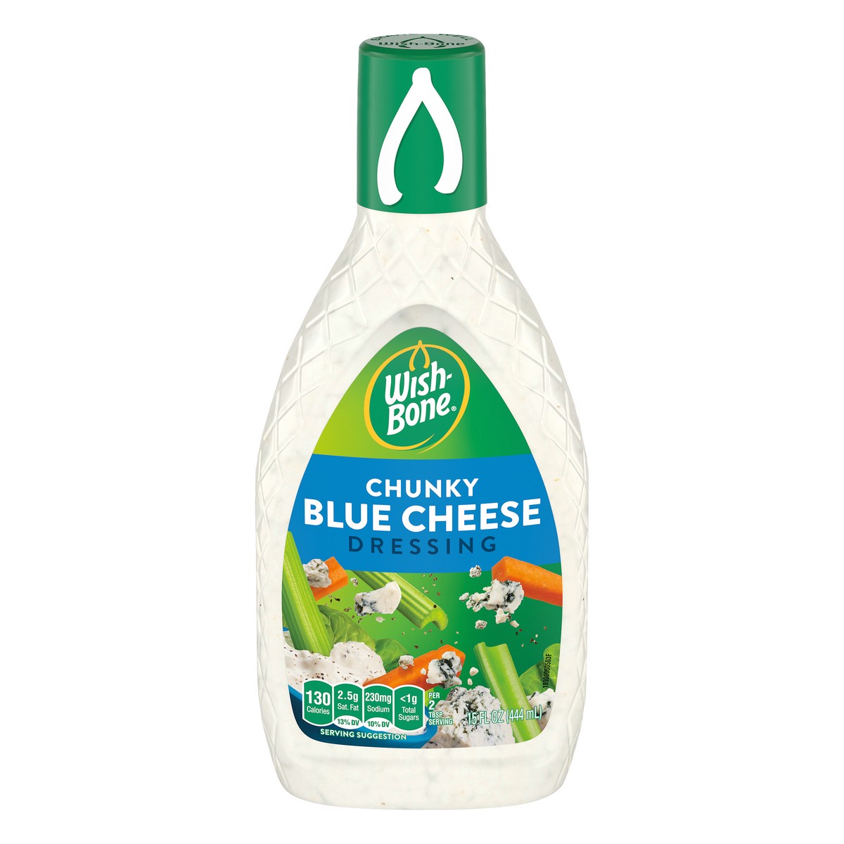 slide 1 of 9, Wish-Bone Chunky Blue Cheese Dressing 15 fl oz, 15 fl oz