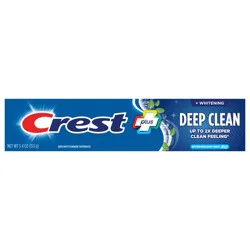 Crest Whitening Plus Deep Clean Toothpaste, Effervescent Mint, 5.4 oz