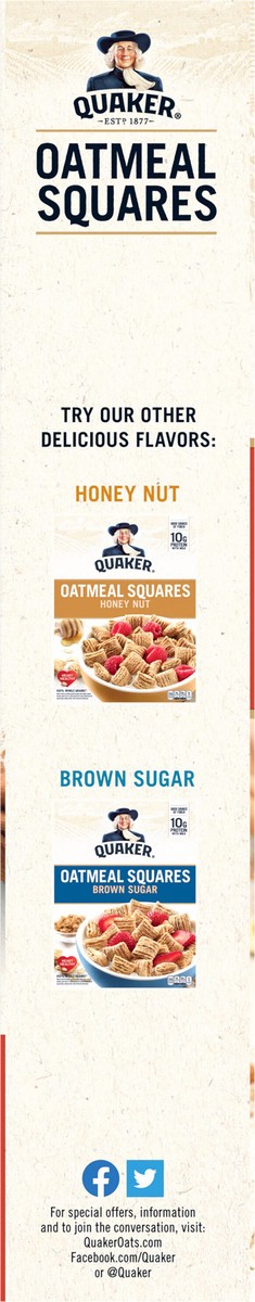 slide 5 of 6, Oatmeal Squares Cinnamon Breakfast Cereal - Quaker Oats, 14.5 oz