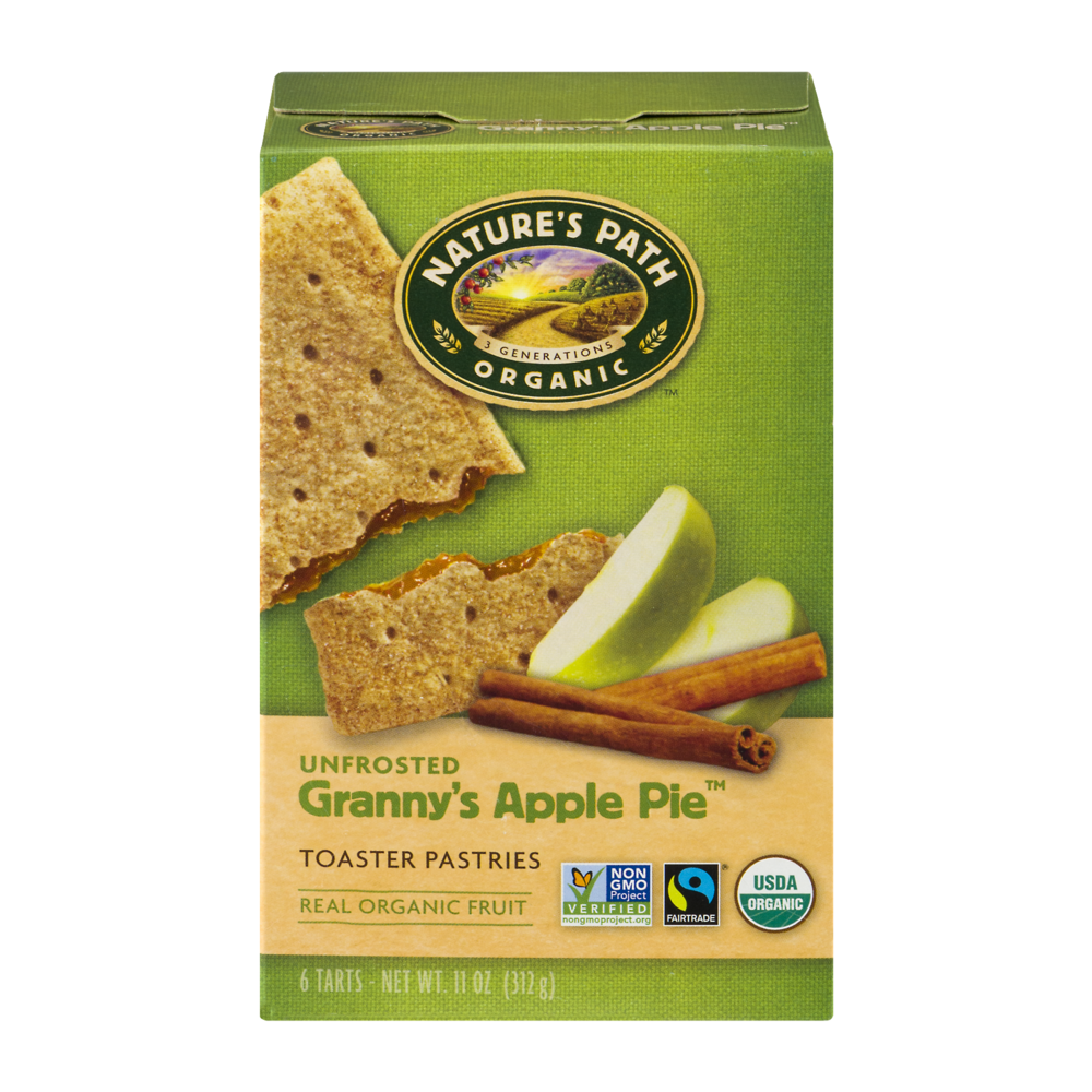 slide 1 of 1, Nature's Path Organic Toaster Pastries Unfrosted Granny's Apple Pie, 11 oz