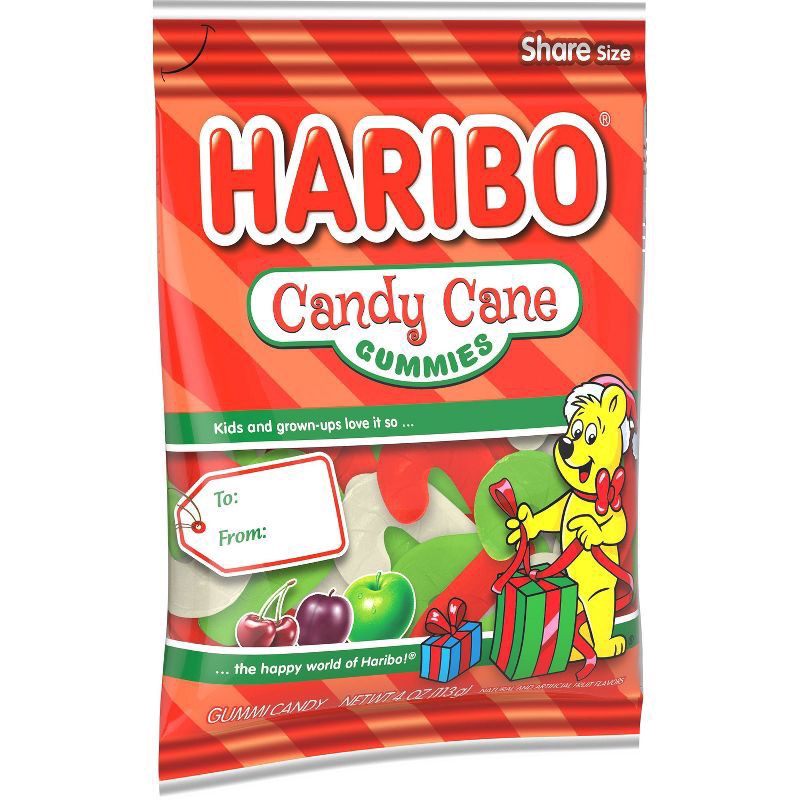 slide 2 of 3, Haribo Goldbears Candy Cane Gummy Bears, 12 ct