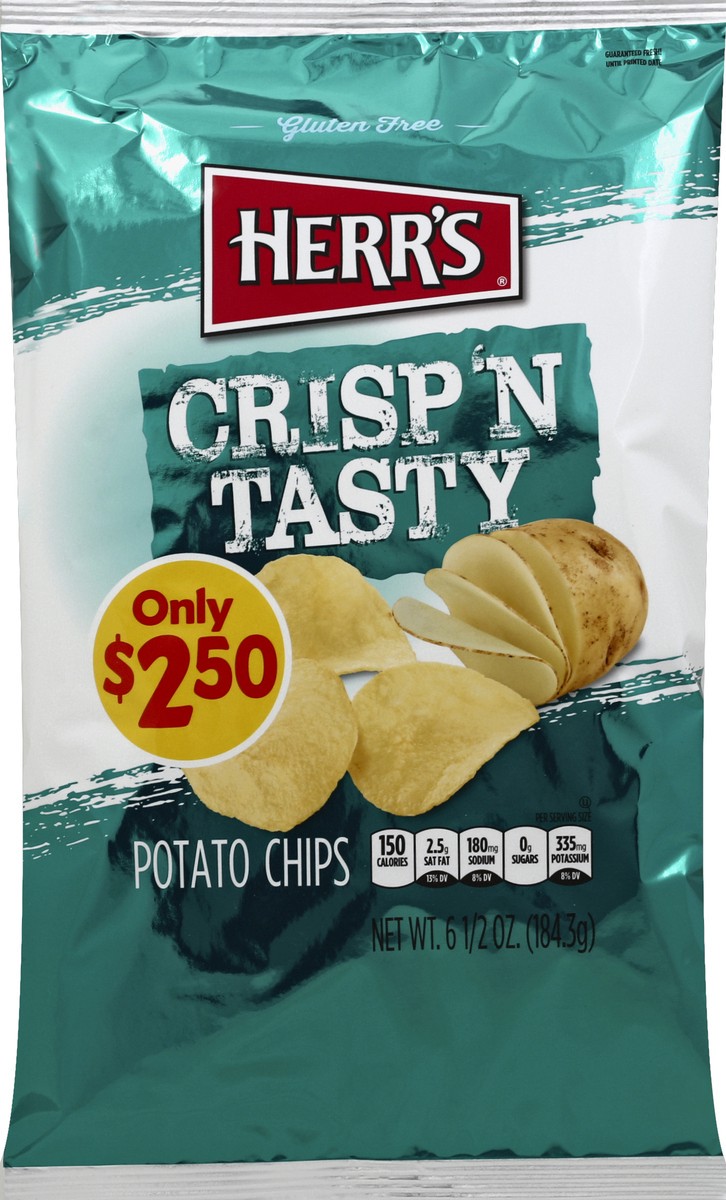 slide 5 of 6, Herr's Regular Potato Chips, 6.5 oz