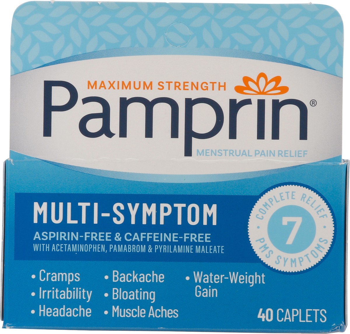 slide 12 of 12, Pamprin Multi-Symptom Relief 40 Caplets, 40 ct