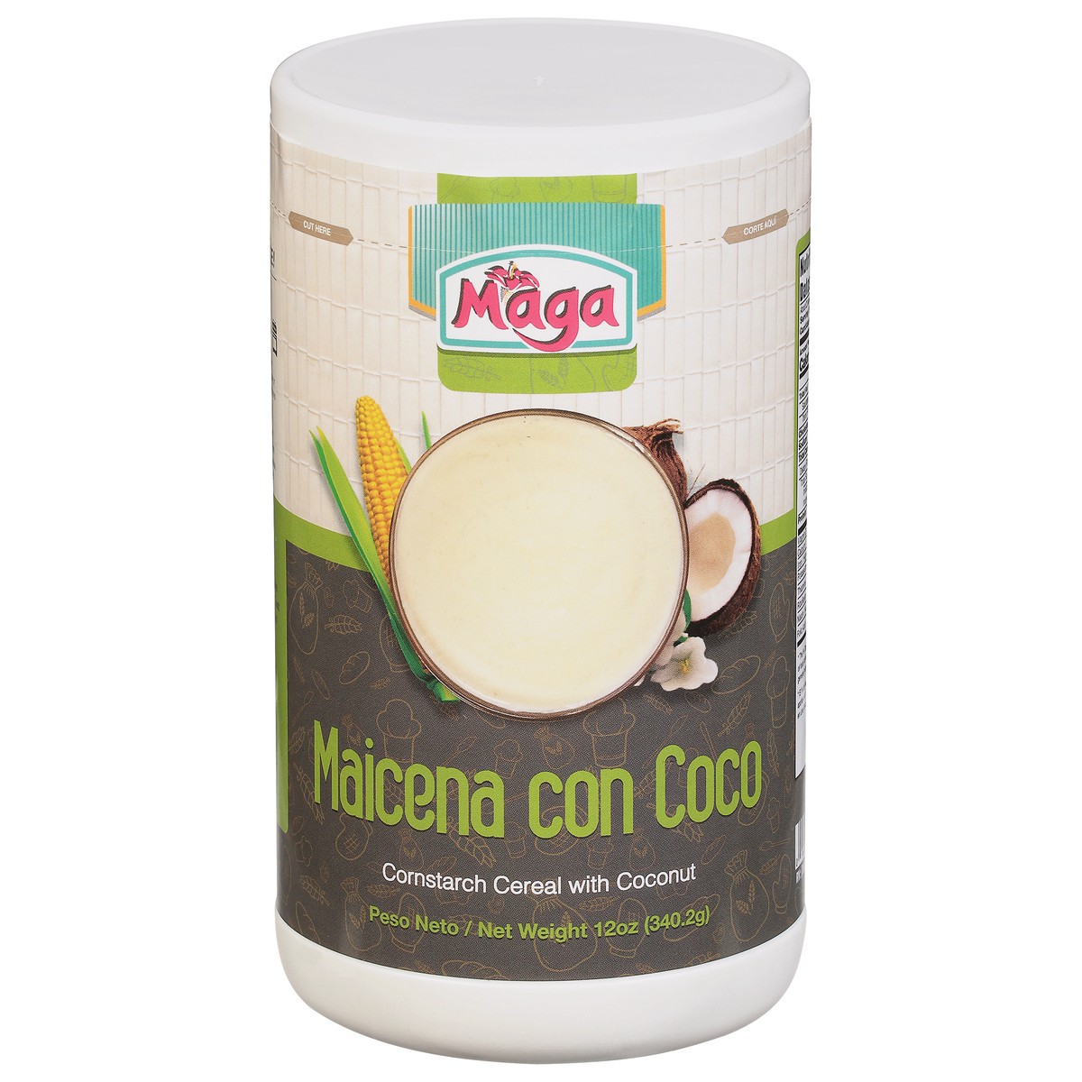 slide 1 of 9, Maga Maicena con Coco, 12 oz