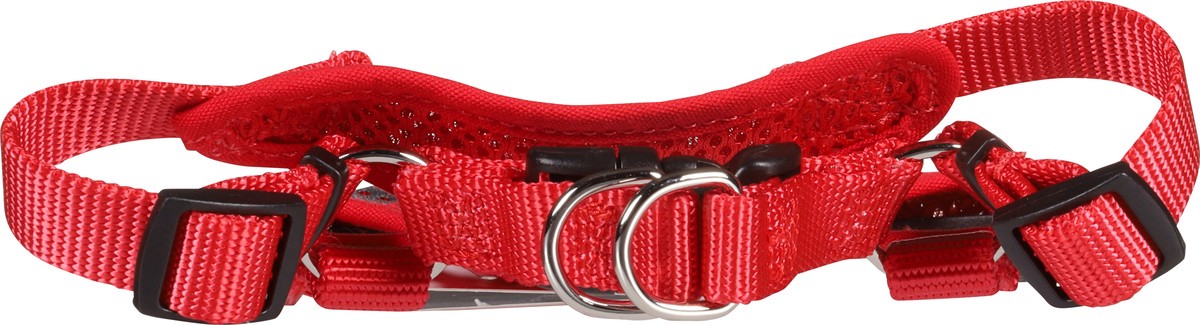 slide 4 of 10, Coastal Comfort Soft Grey with Red Sport Wrap Harness Extra Small 1 ea, 1 ct