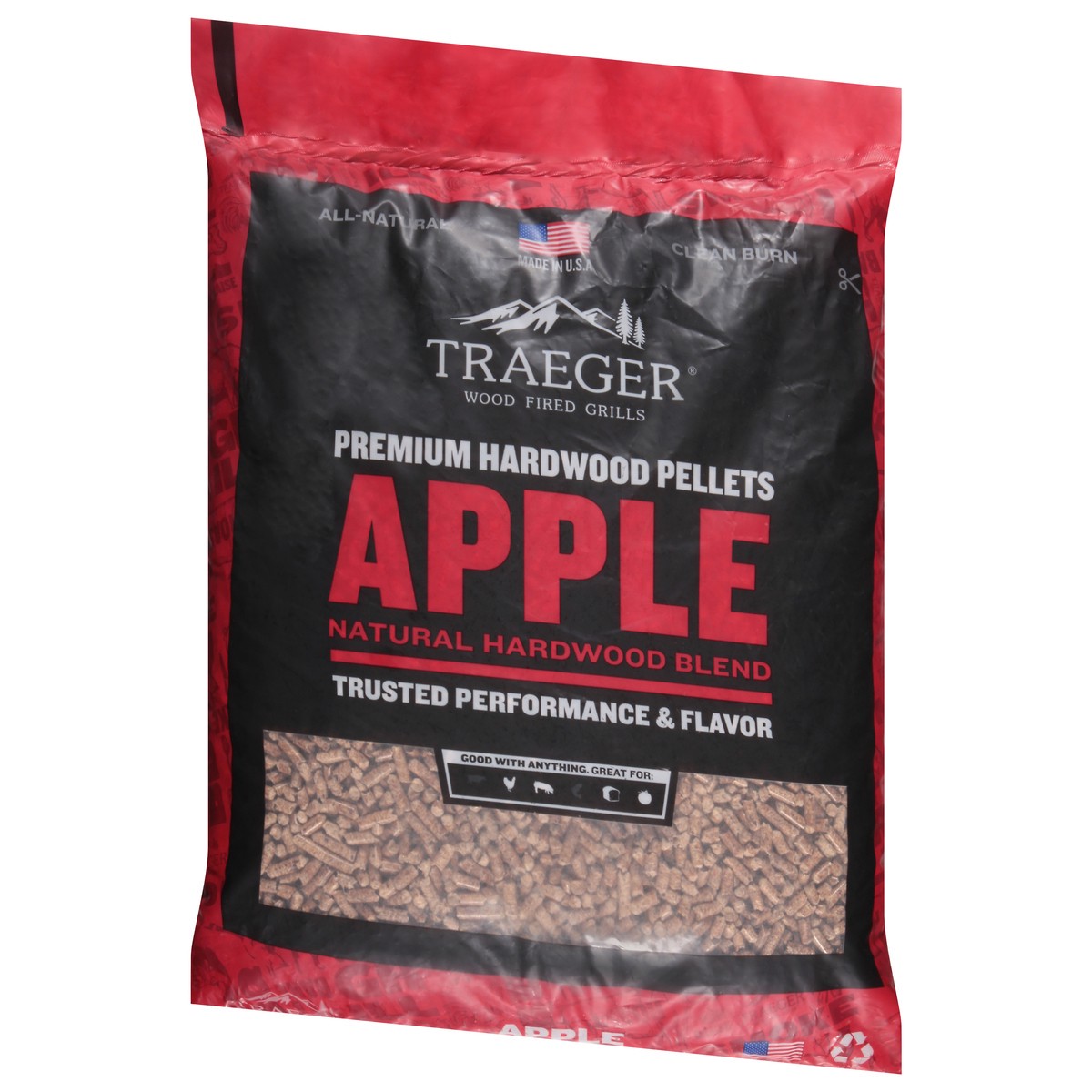 slide 4 of 9, Traeger Apple Pellets, 20 lb