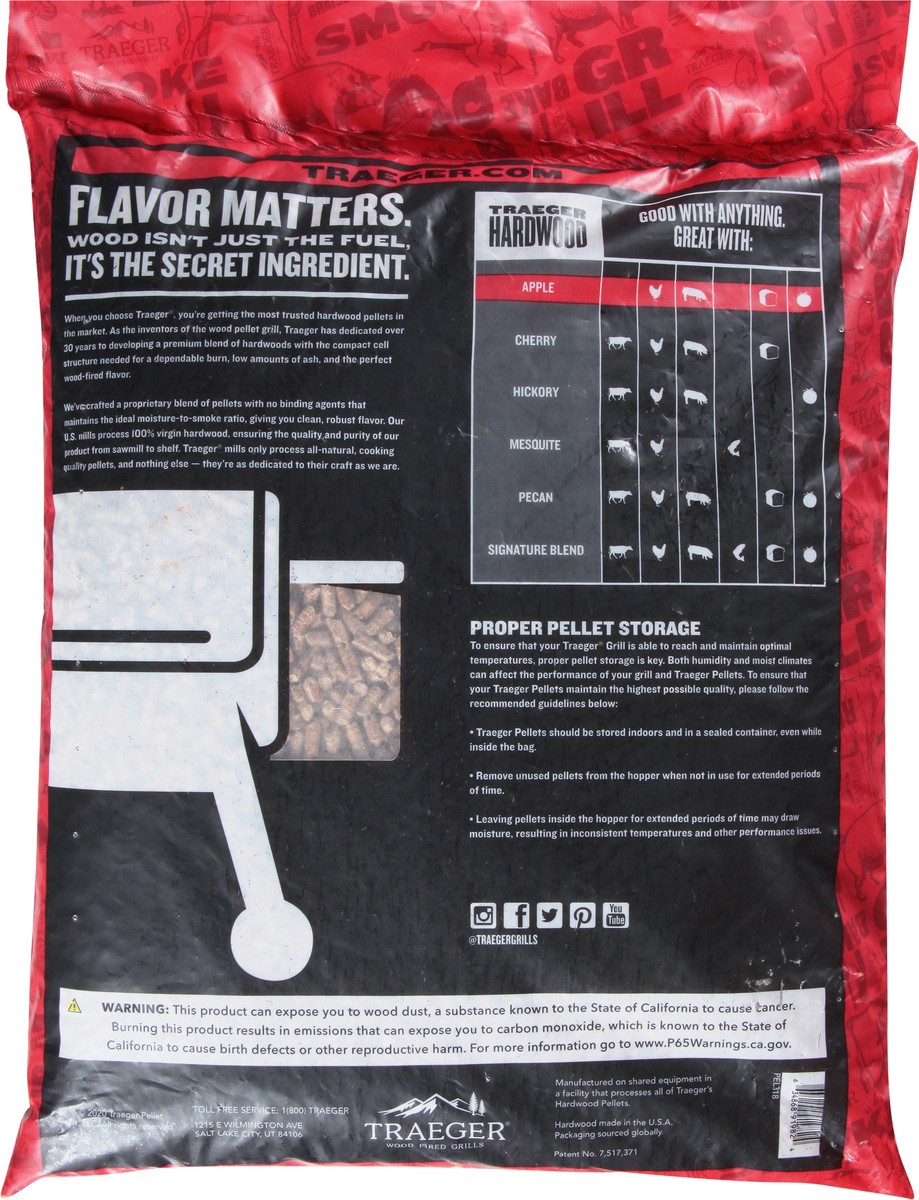 slide 9 of 9, Traeger Apple Pellets, 20 lb