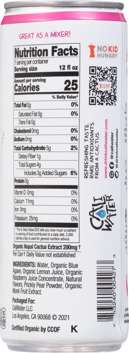 slide 2 of 9, CALIWATER Cactus Water with Prickly Pear 12 fl oz, 1 ct
