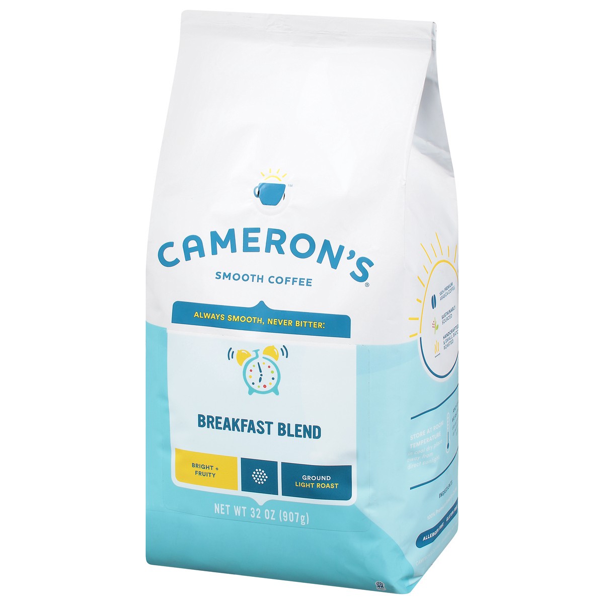 slide 9 of 9, Cameron's Light Roast Ground Smooth Breakfast Blend Coffee 32 oz, 32 oz