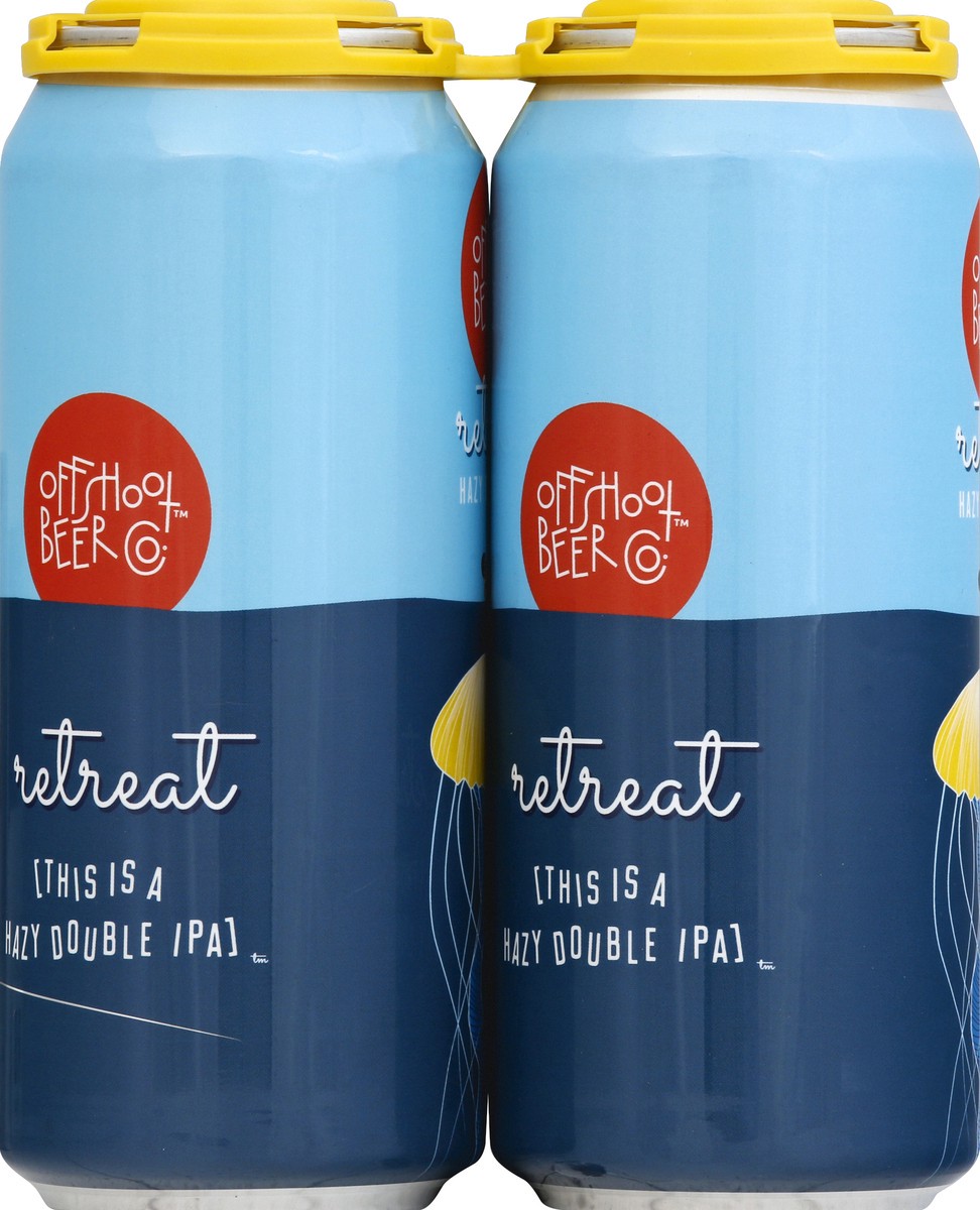 slide 5 of 7, Offshoot Beer Co Retreat Hazy Double Ipa 4Pk, 4 ct; 16 oz