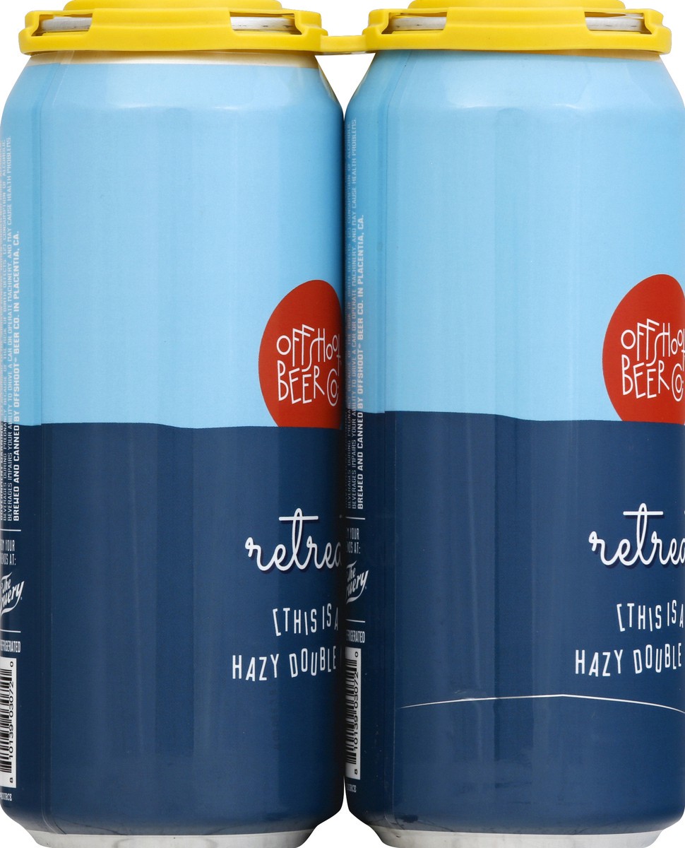 slide 3 of 7, Offshoot Beer Co Retreat Hazy Double Ipa 4Pk, 4 ct; 16 oz