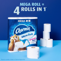 slide 9 of 29, Charmin Ultra Soft Toilet Paper 30 Mega Rolls, 224 Sheets Per Roll, 30 ct