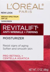 L''Oreal Revitalift Broad Spectrum SPF 25 Anti-Wrinkle + Firming Moisturizer 1.7 oz