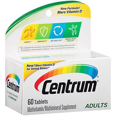 slide 1 of 1, Centrum Adult, 60 ct