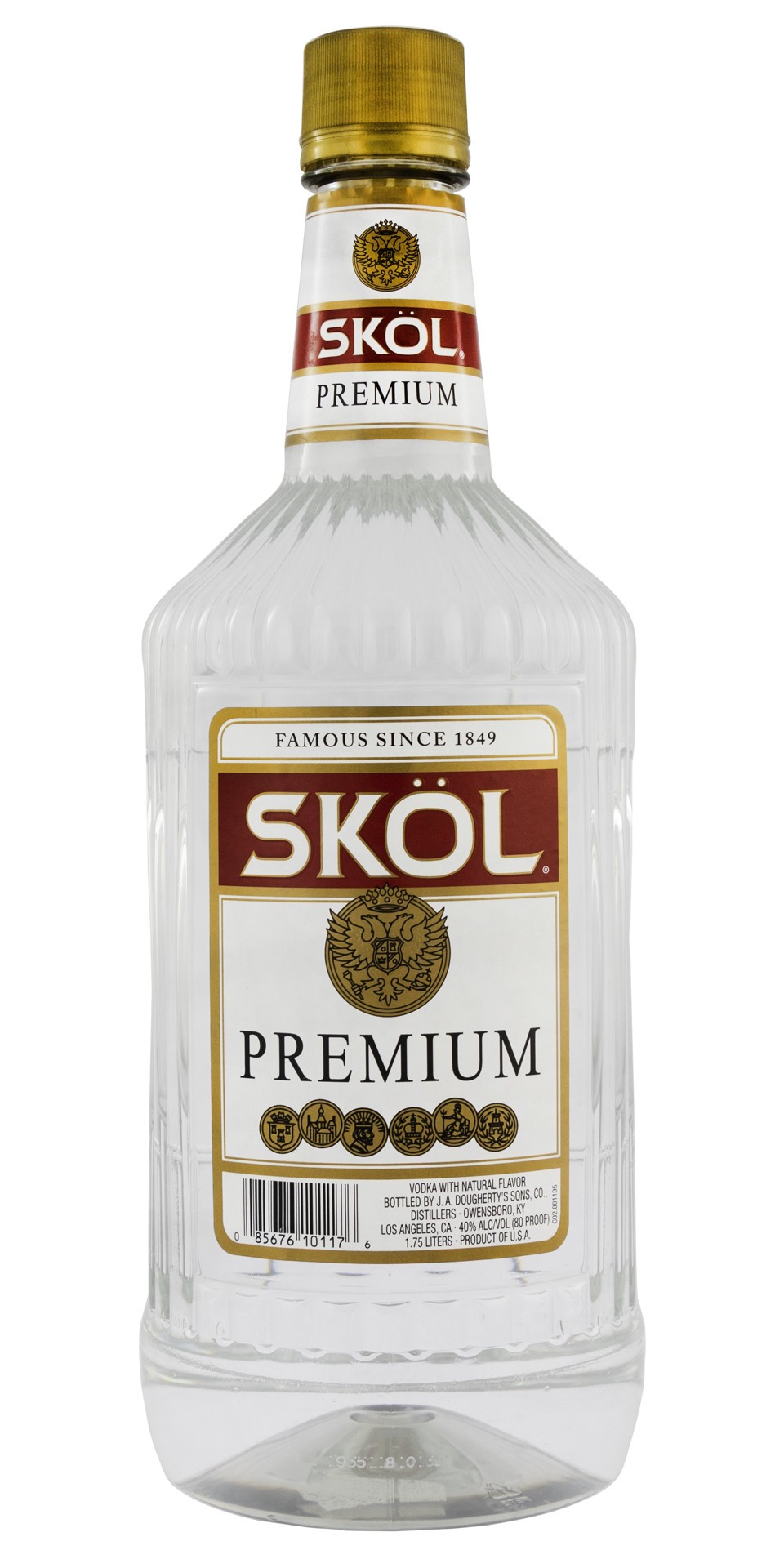 slide 2 of 3, Skol Vodka 1.75 L Bottle of Vodka 80 Proof, 1.75 liter