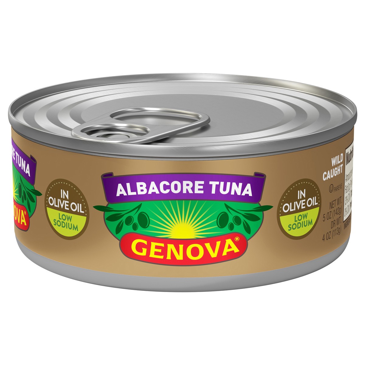 slide 1 of 7, Genova Premium Albacore Tuna in Olive Oil, Low Sodium 5 oz, 5 oz