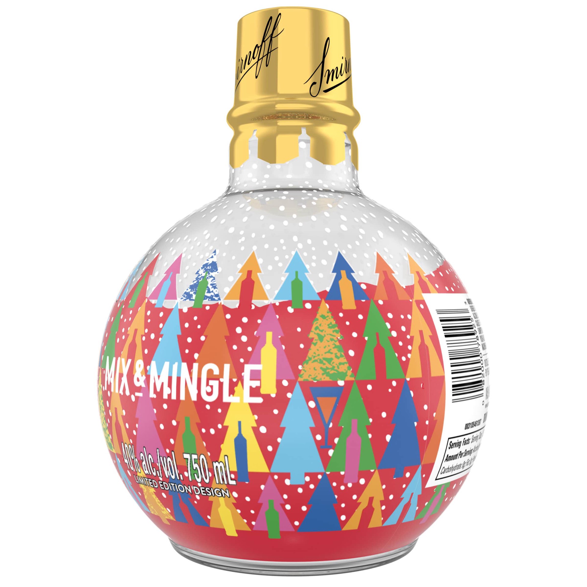 slide 3 of 5, Smirnoff Ornament Vodka, 750 ml