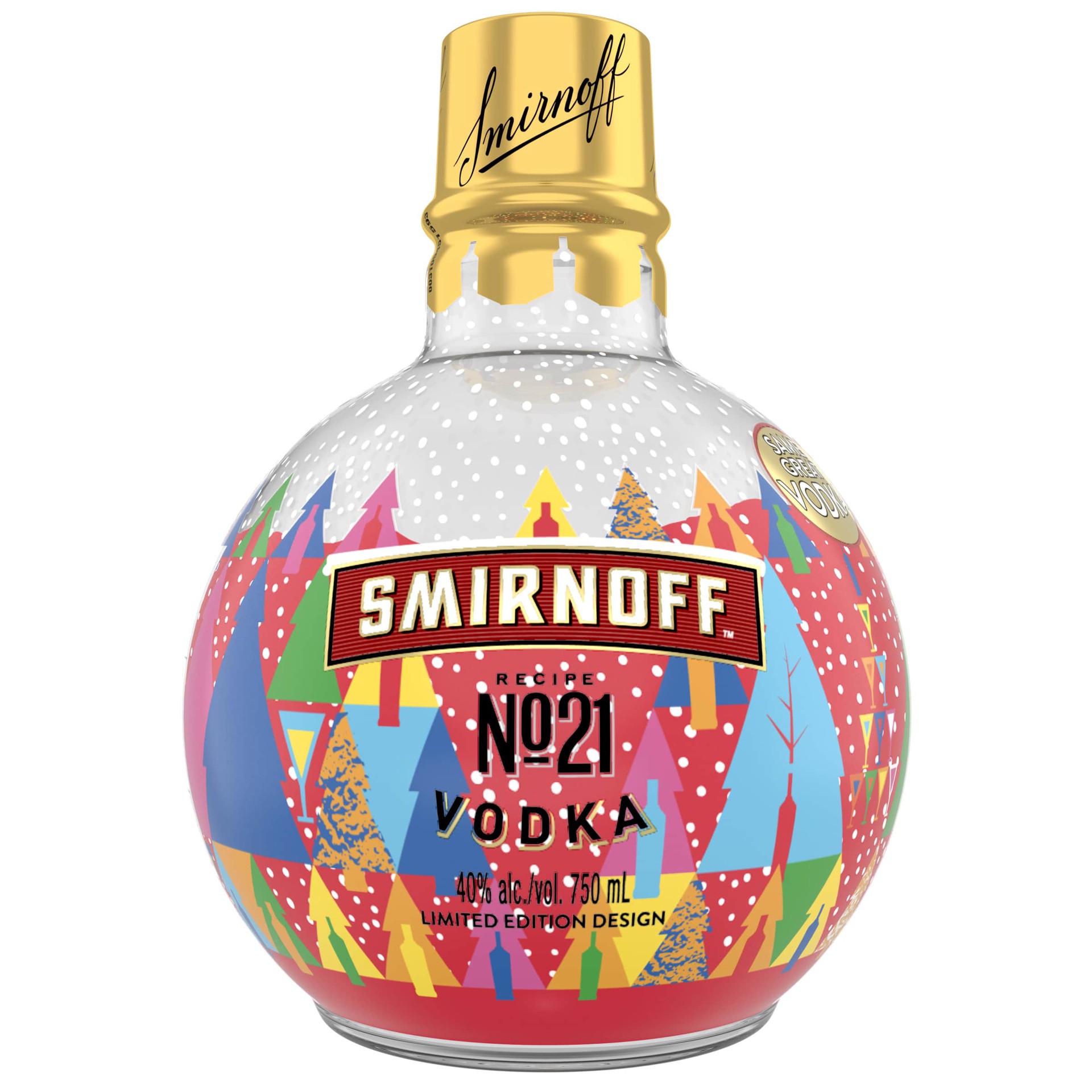 slide 1 of 5, Smirnoff Ornament Vodka, 750 ml