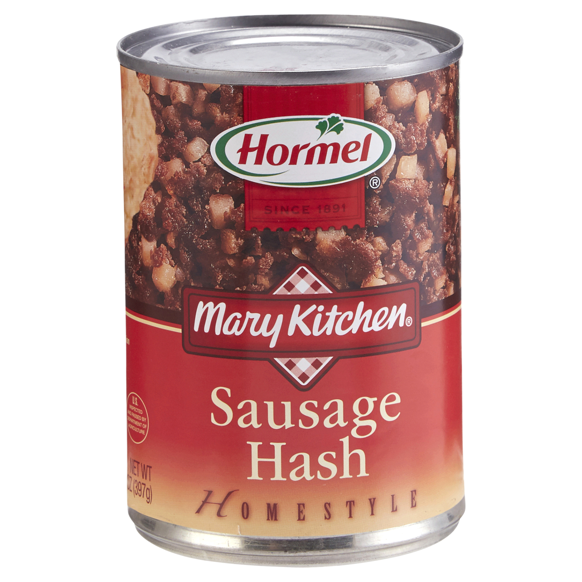 slide 1 of 1, Hormel Mary Kitchen Homestyle Hash Sausage Can, 14 oz