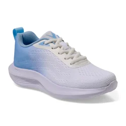 Vively Women's Roller Running Shoe, White Blue, Size 10