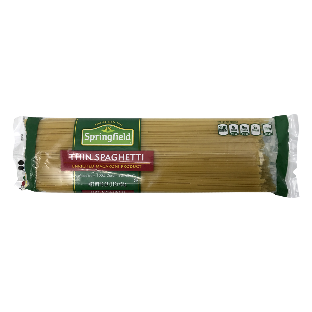 slide 1 of 1, Springfield Spaghetti 16 oz, 16 oz