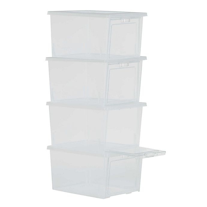 slide 2 of 8, Rubbermaid All Access Shoeboxes, 4 ct