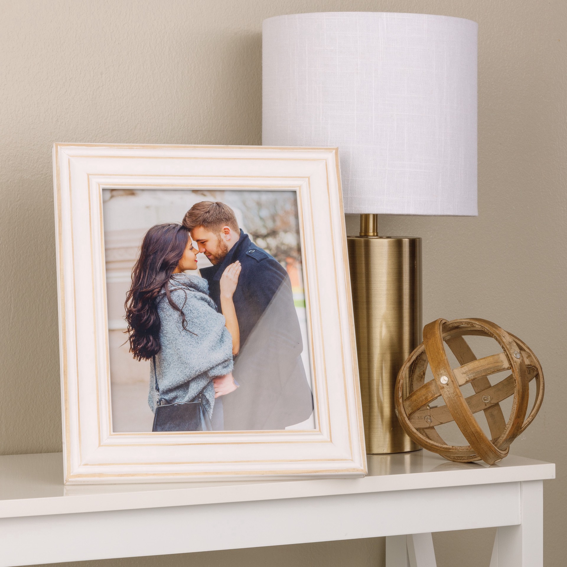 slide 5 of 6, Expressions 8" X 10" White With Distressed Edges Frame By Studio Decor, 8 in x 10 in