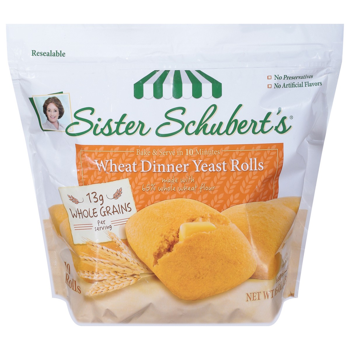 slide 1 of 9, Sister Schubert's Wheat Dinner Rolls, 15 oz