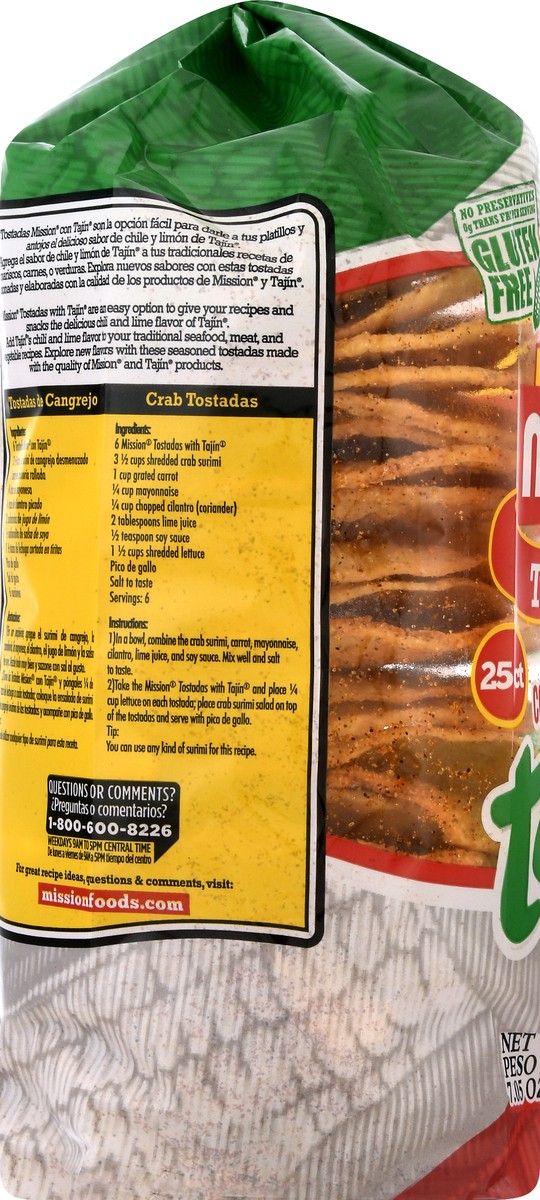 slide 8 of 11, Mission with Tajin Tostadas 25 ea, 7.05 oz