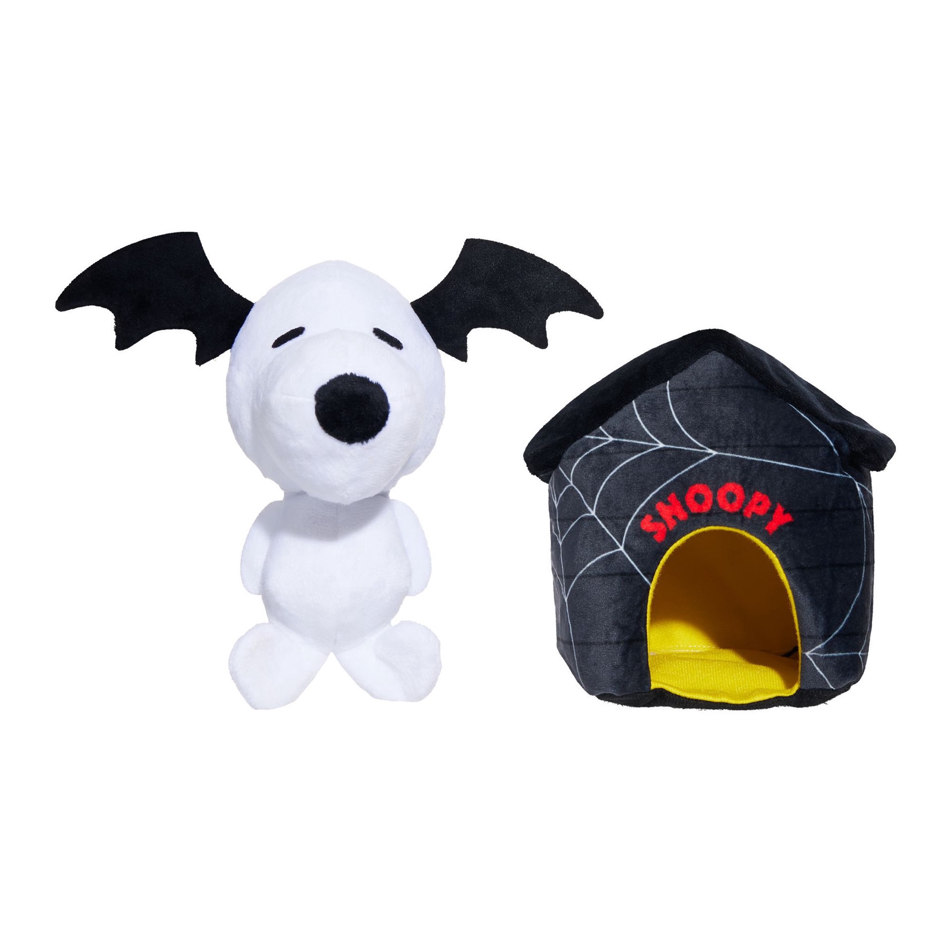 slide 1 of 1, Bark Box Bark Peanuts Halloween Snoopy & Snoopy's Haunted Doghouse Dog Toy - 2 Pack, 1 ct