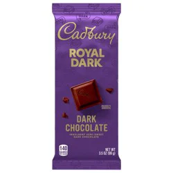 CADBURY ROYAL DARK Dark Chocolate Candy Bar, 3.5 oz